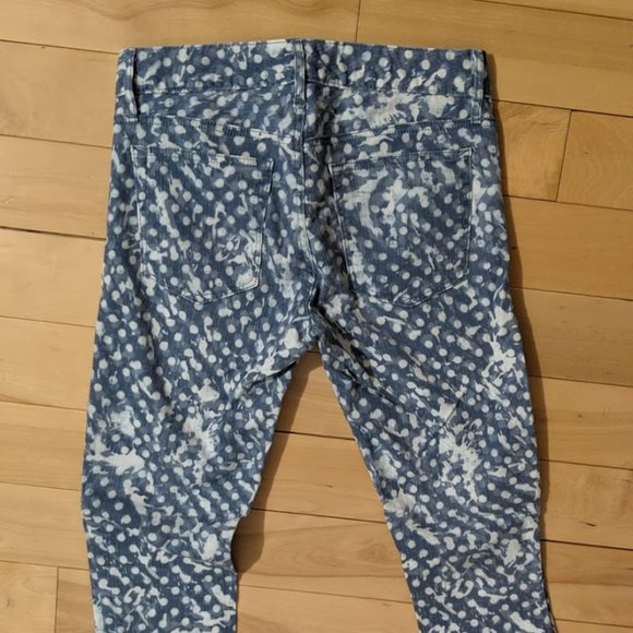 Polka dot / paint splatter skinny jeans - Picture 2 of 4